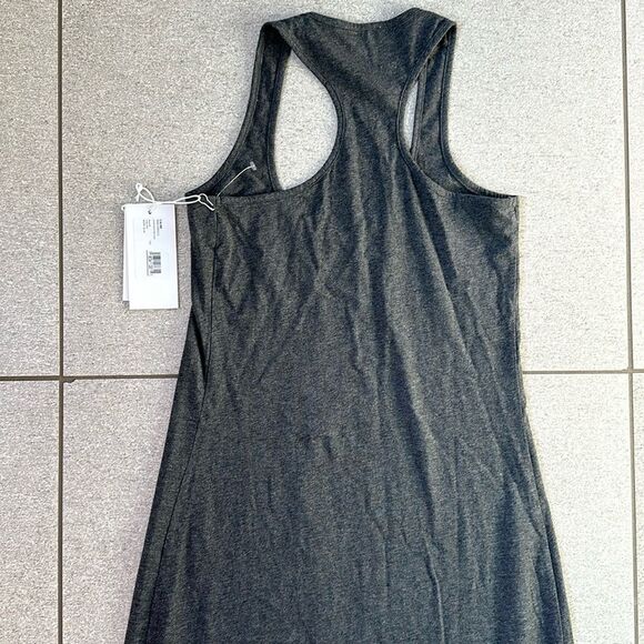 NWT Calme by Johnny Was Racerback Jersey Knit Maxi Dress in Heather Gray XS - Picture 9 of 15